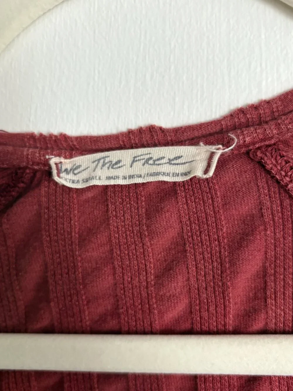 We The Free by Free People Wild Hearts Henley XS Rosewood